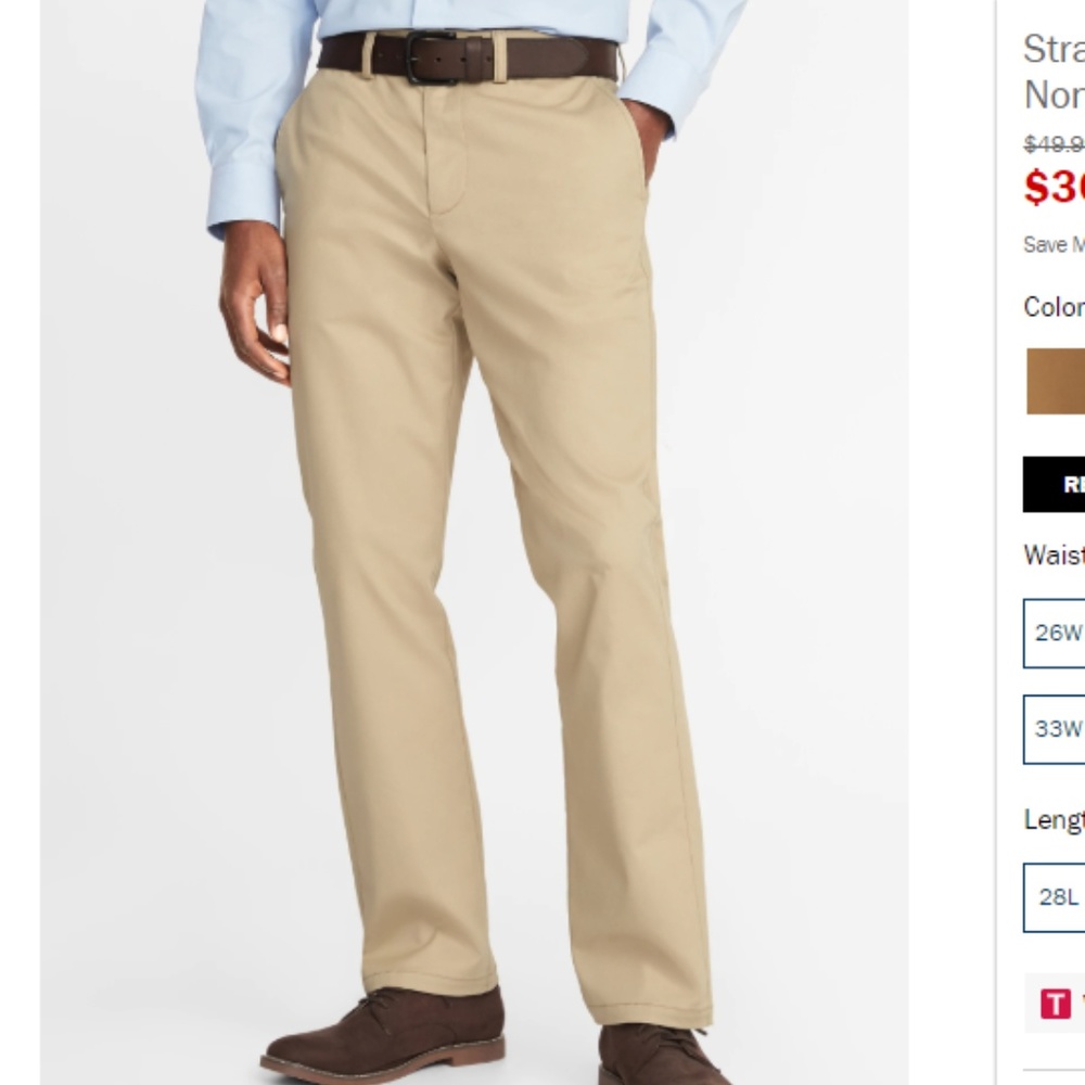 Straight Ultimate Built-In Flex Non-Iron Pants